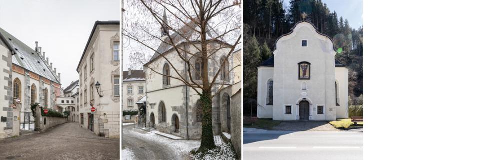 Kirche Mariae Himmelfahrt, Schwaz – Josef Sieß / Totenkapelle hll. Michael und Veit, Schwaz – Josef Sieß / Wallfahrtskirche Heiligkreuz, Pill – Ben Raneburger