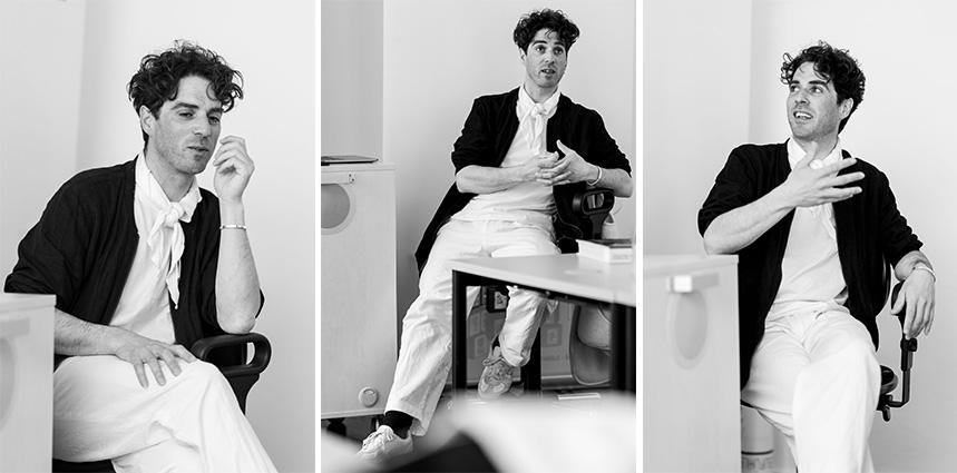 Nicolas Hafele im Medienzentrum